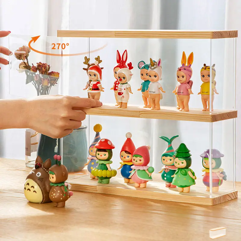 

Blind Box Storage Display Stand Acrylic Hand-made Box Doll Model Toy Car Brick Organizer Doll Transparent Dustproof Door Type
