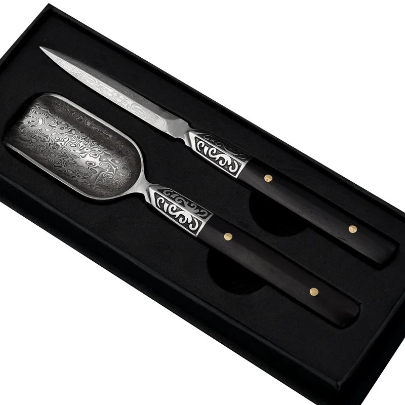 

Chinese Handmade Tea Cutters Stainless Steel High Grade Tools Accessories Tea Cutterste Verde Chino Kitchen Teaware DB60CD