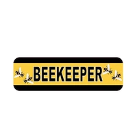 warning car sticker beekeeper danger vinyl sunscreen car window car styling accessories pvc 15cm5cm