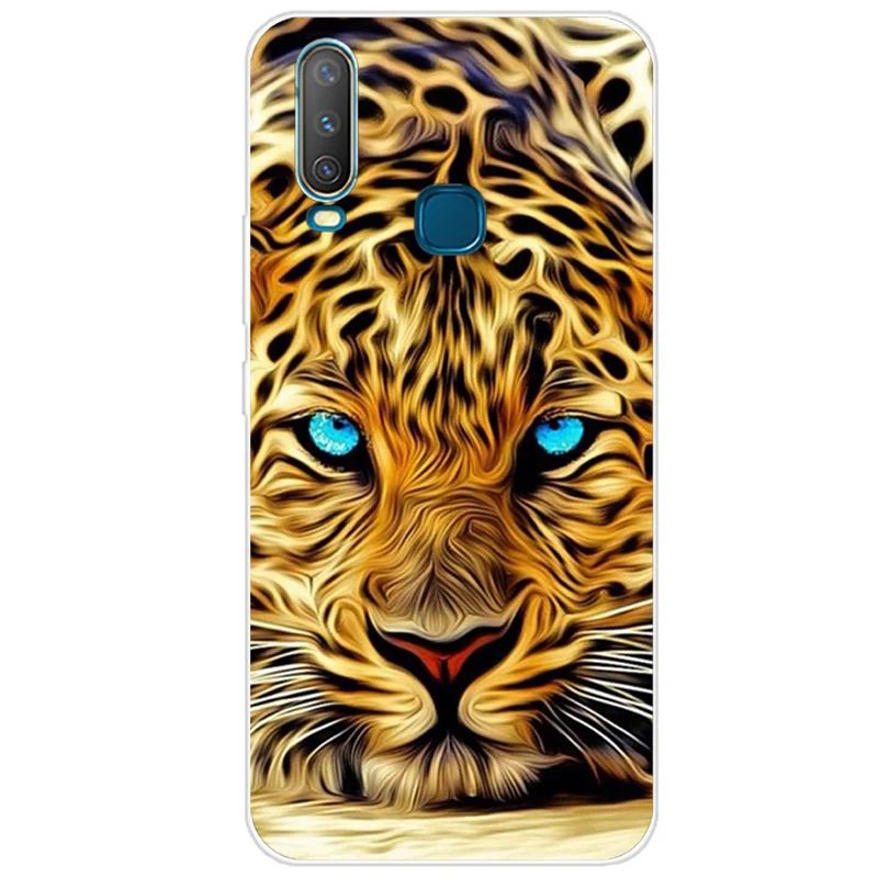 Чехол для Vivo Y11 2019 чехол Y17 Y15 Y12 Y3 мягкий силиконовый из ТПУ задняя крышка телефона