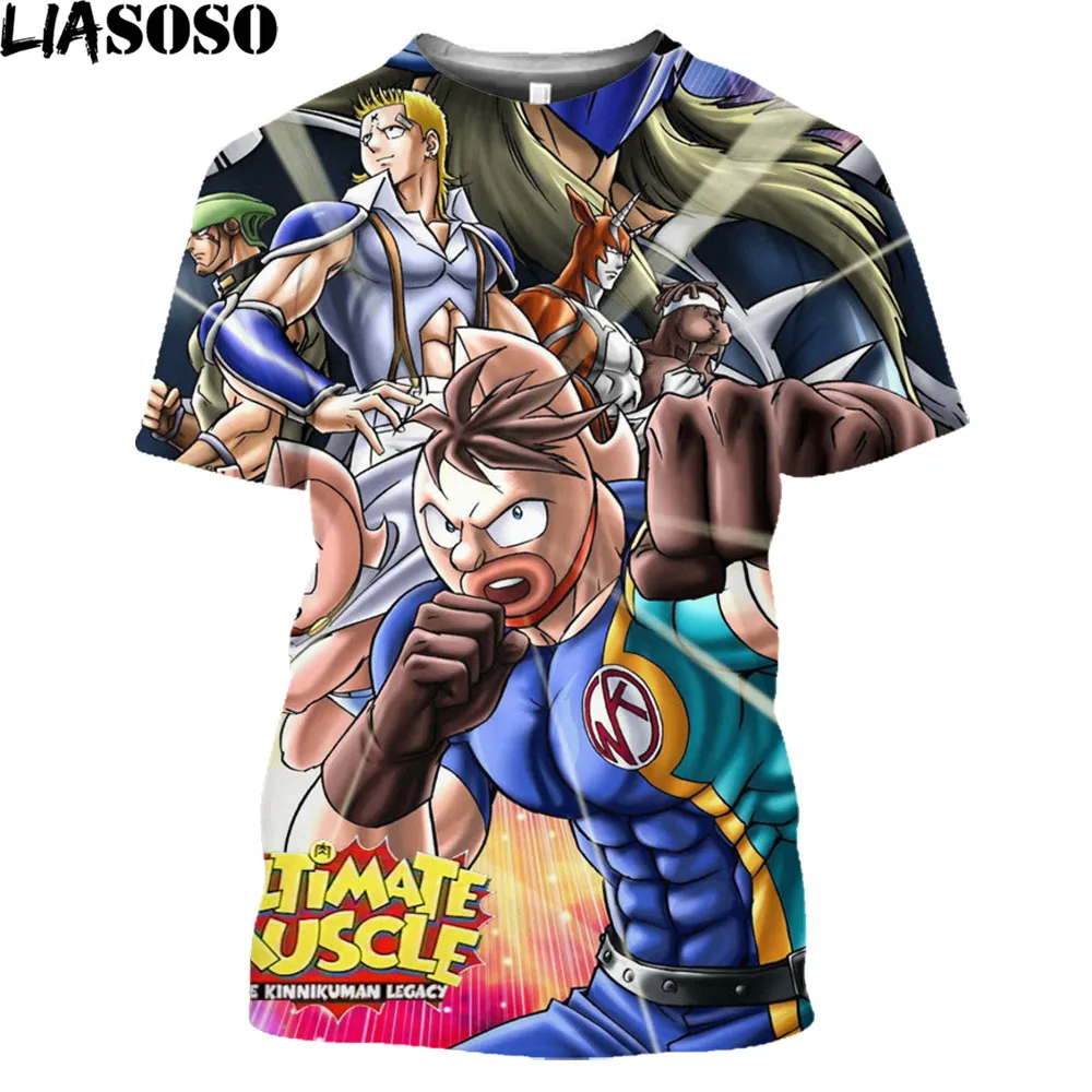

Kinnikuman Nisei Muscle Men Women T Shirts Daily Tees Classic Short Sleeve Crew Neck T-Shirt 3D Printed Clothing Top Tee Shirt