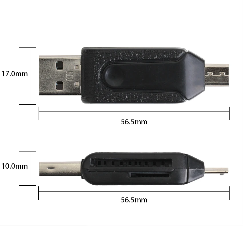 Универсальный кардридер Micro USB OTG SD TF 4 в 1 для Мобильный телефон Pc компьютер 2 0