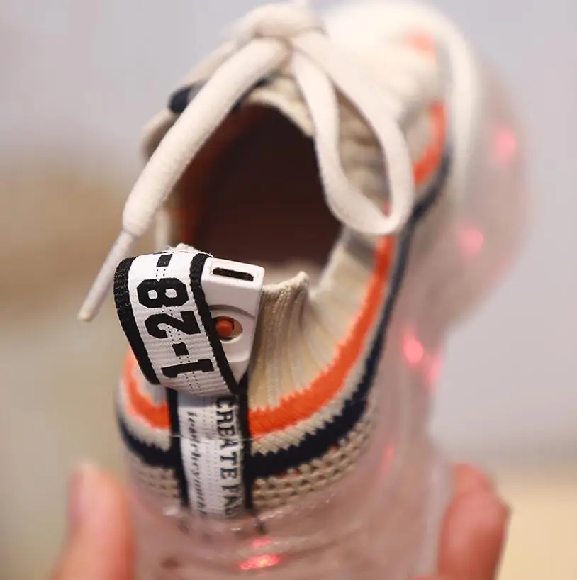 Детские кроссовки светодиодный светильник повседневная обувь для мальчиков и