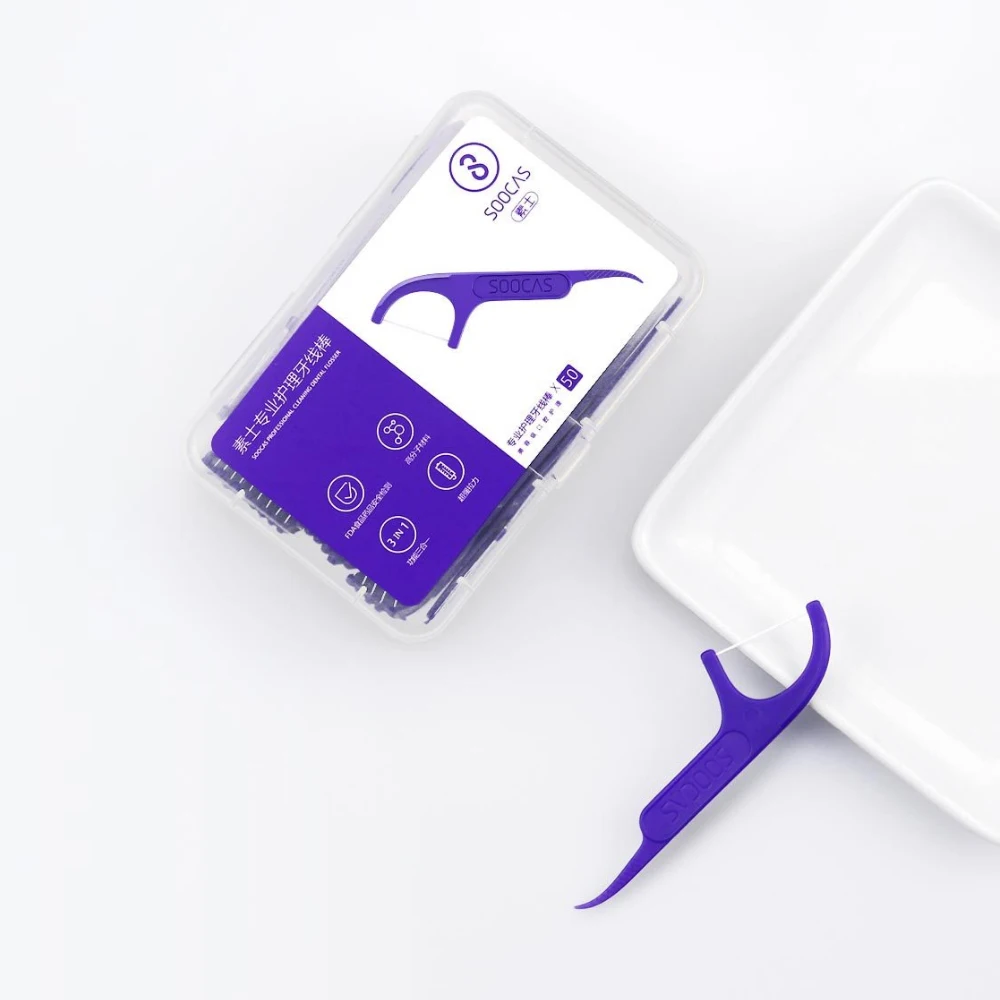 300 шт Xiaomi Soocas зубочистки, зубная нить Flosser зубочистки чистки зубов профессиональные стоматологические зубочистки