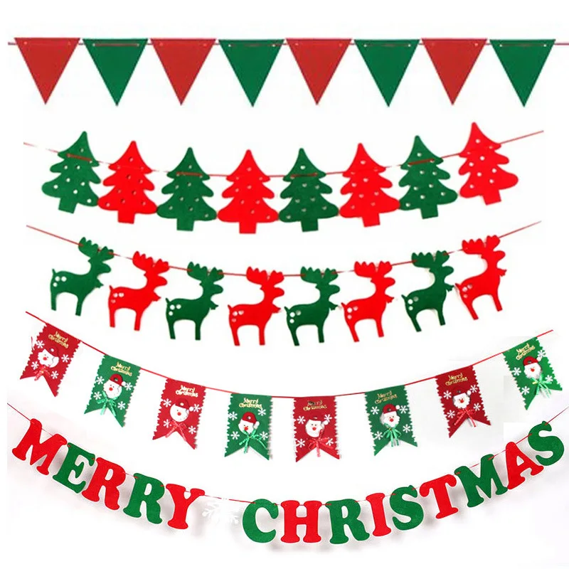 

Christmas Banner Garland Merry Christmas Decor for Home Navidad Noel 2021 Noel Ornaments Xmas Decor New Year Home Decor 2022