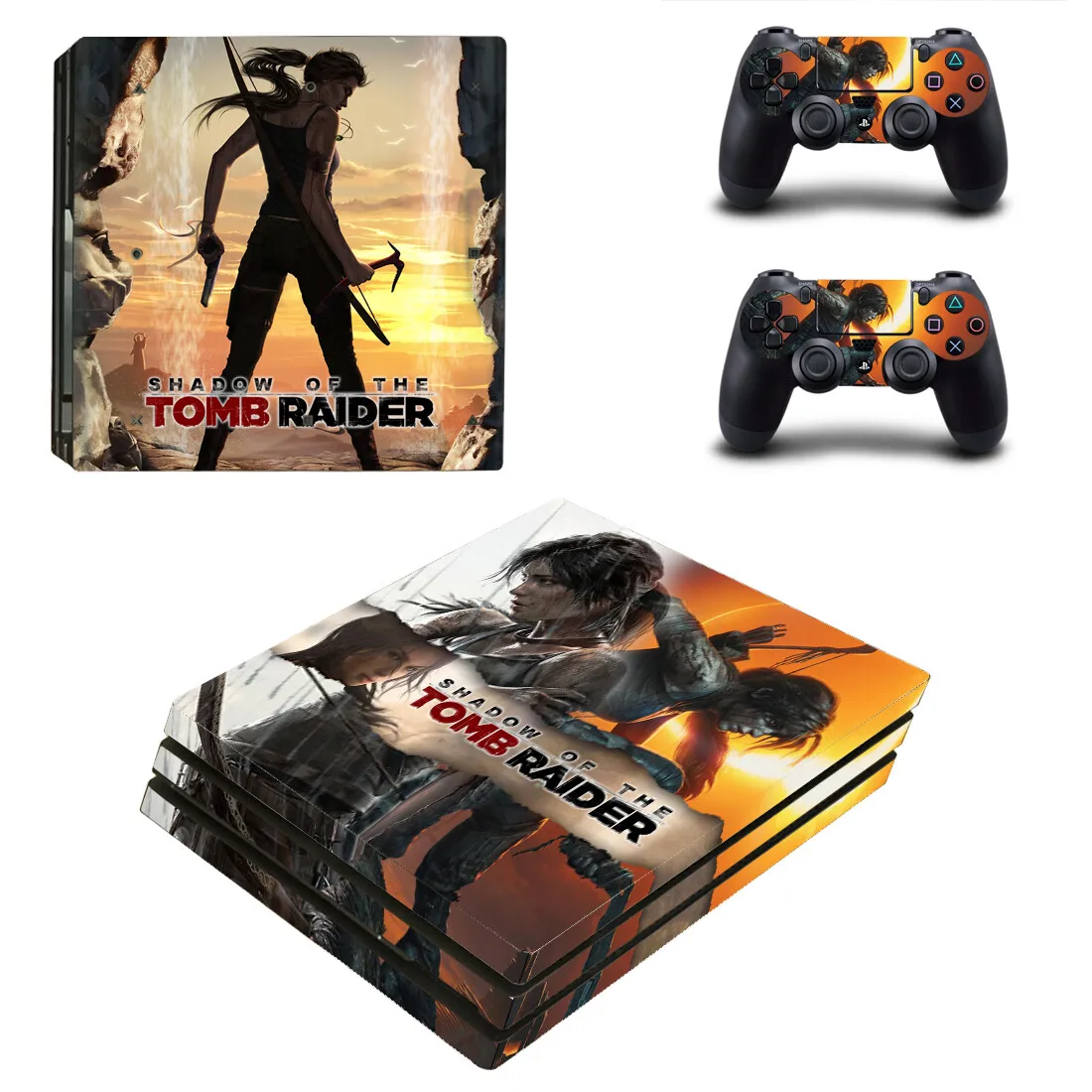 

Стильная наклейка для консоли Sony Playstation 4 Pro и 2 контроллера, стиль 1