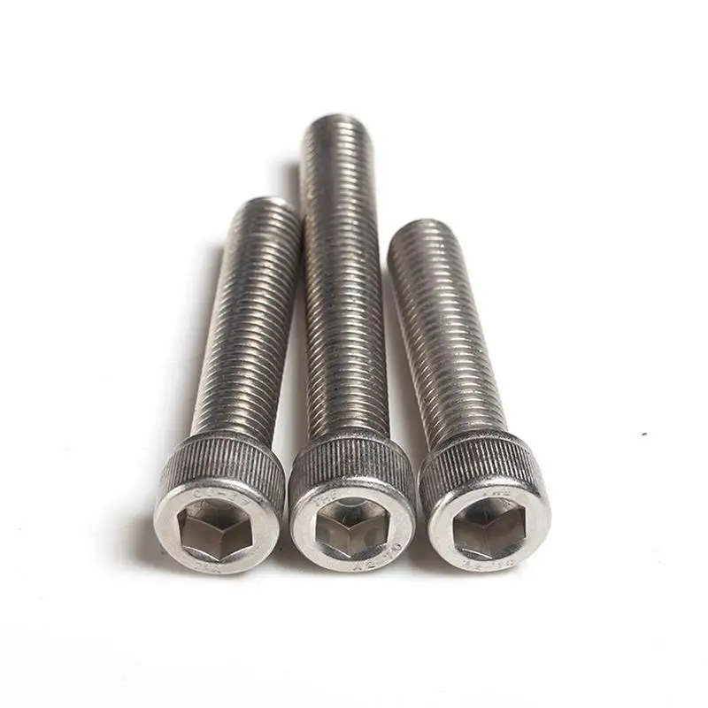 

316 M10 hexagon socket cap screws knurled inner hexagon stainless steel bolt DIN912 GB70.1