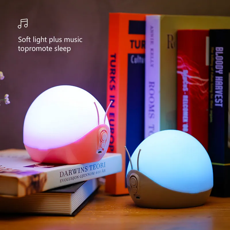 Трусики с рисунком улитки светодиодный ночной Светильник функция музыки лампа