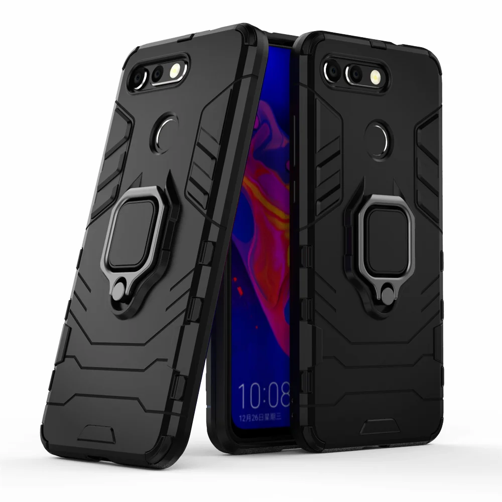 

For Huawei Honor V20 PCT-AL10 PCT-TL10 Shockproof Armor Case for Honor View 20 Huawei Honor V20 Case Ring Holder Stand Cover