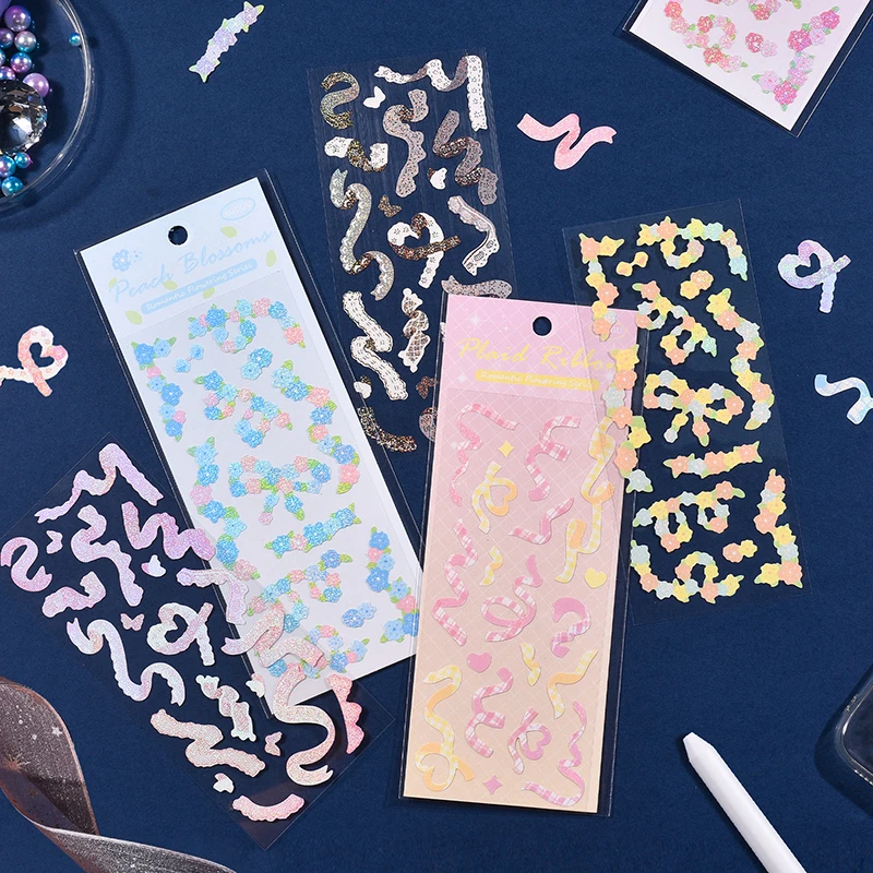 Journamm Flowers Series Deco Stickers DIY Scrapbooking Junk Journal Creative Stationery Aesthetics Making Decoration | Канцтовары для