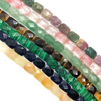 natural stone colorful faceted rice beads exquisite female necklace bracelet jewelry accessories wholesale creative couple gifts
