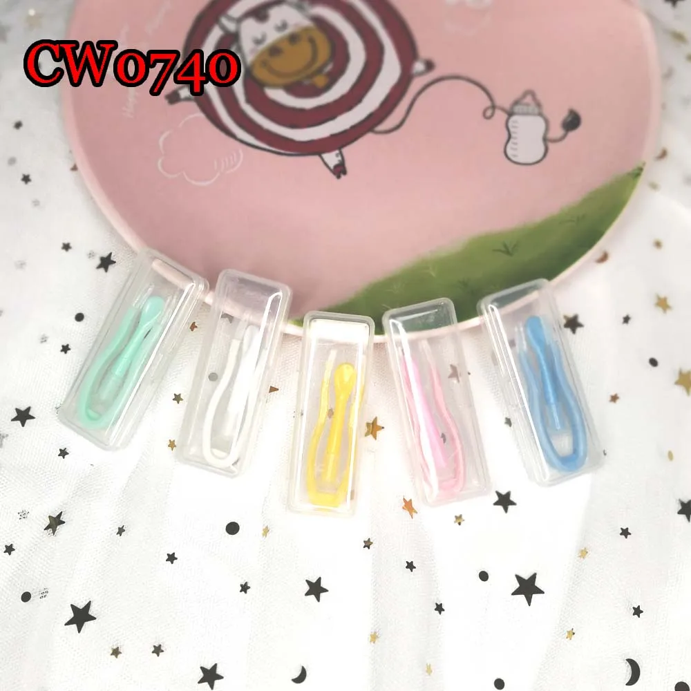 

Contact Lenses Tweezers and Inserter Set with Box Color Plastic Soft Cosmetic Tool CW0740