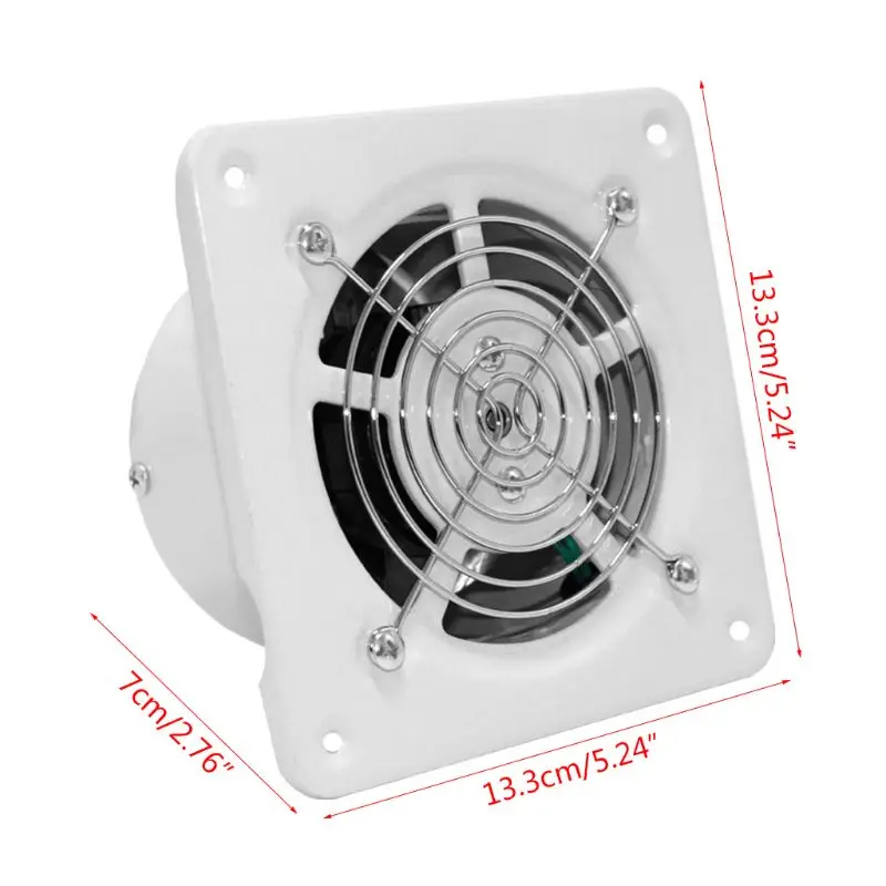 

4\" Extractor Exhaust Fan Quiet Air Ventilation Fans 25W Wall Window Ventilator