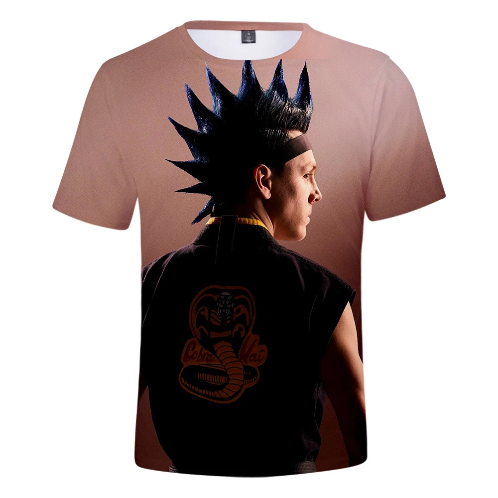 

Cobra Kai Children's T-Shirts 3D Printing Cool Cobra Print Kids Clothes Street Style Cool And Breathable Short-Sleeved T-Shirts