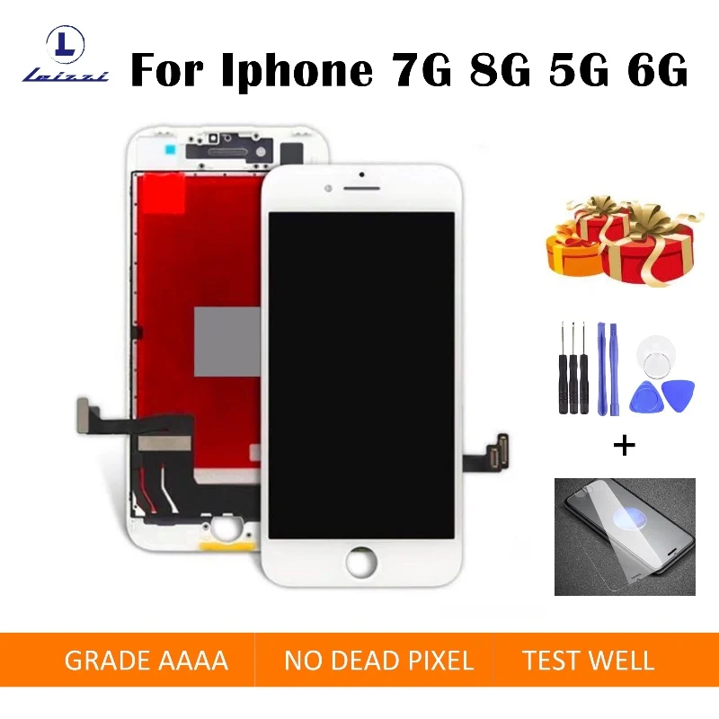 AAA + качественный ЖК дисплей для iPhone 7 8 сменный экран дигитайзер сенсорный в сборе