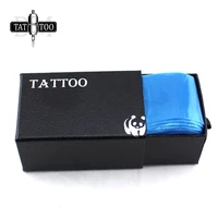 100pcs plastic tattoo clip cord covers cartridge tattoo machine gun accessories disposable blue clip cord sleeves