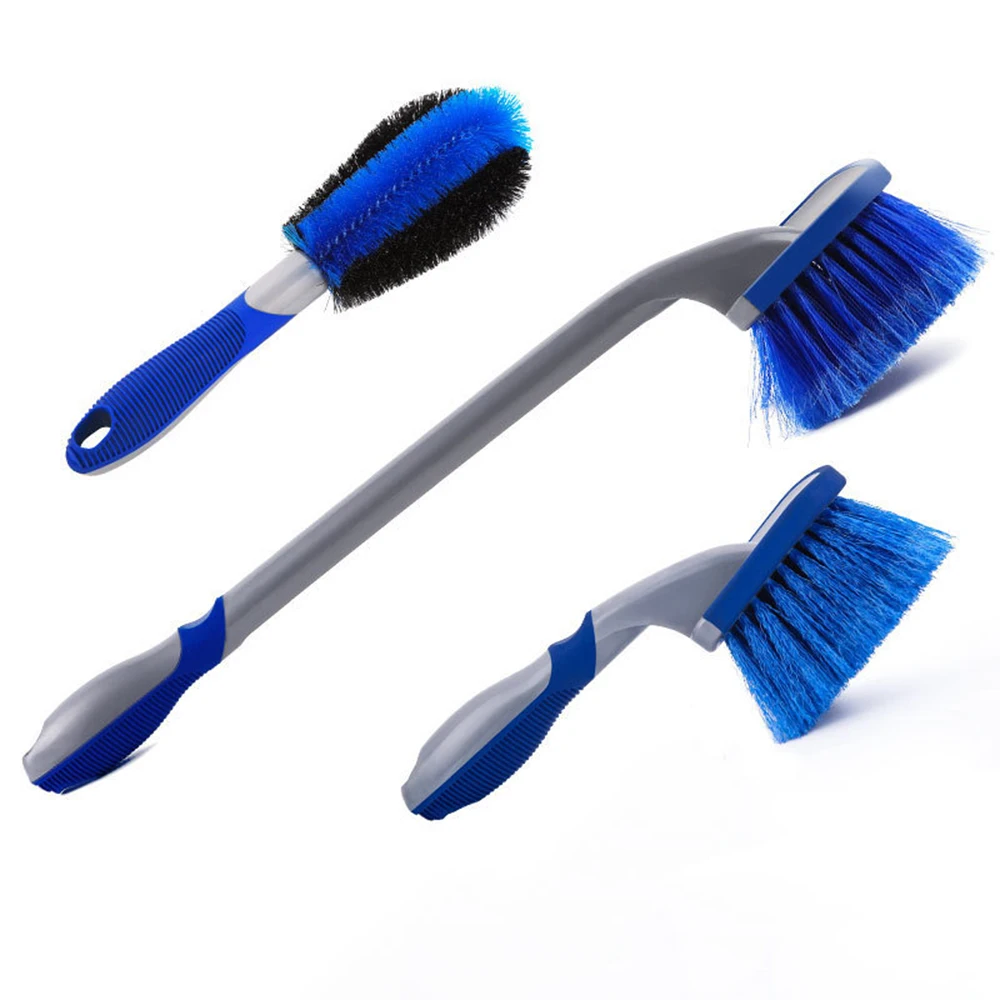 

3 Size Car Wash Wheel Hub Brush Long Handle Car Truck Motorcycle Bicycle Tire Cleaning Brush Vehicle Wash Tire Cleaning Tools