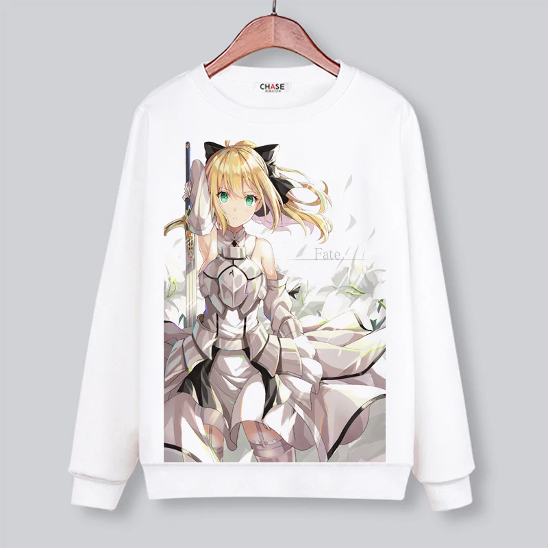 Fate Grand Order Косплей Толстовка для женщин/мужчин с длинным рукавом o-образным
