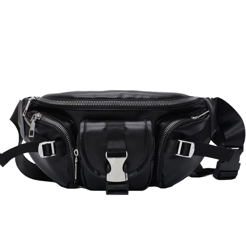 

2020 New Waist Bag Trendy Little Black Bag Waist Bag Fashion Unisex Small Chest Bag Shoulder Bag Messenger Bag cute side bag
