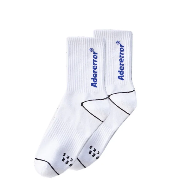 

Colors Adererror Socks 2021 Men Women Classic Ader Logo Ader error Crew Sock Good Quality Korean Style socks
