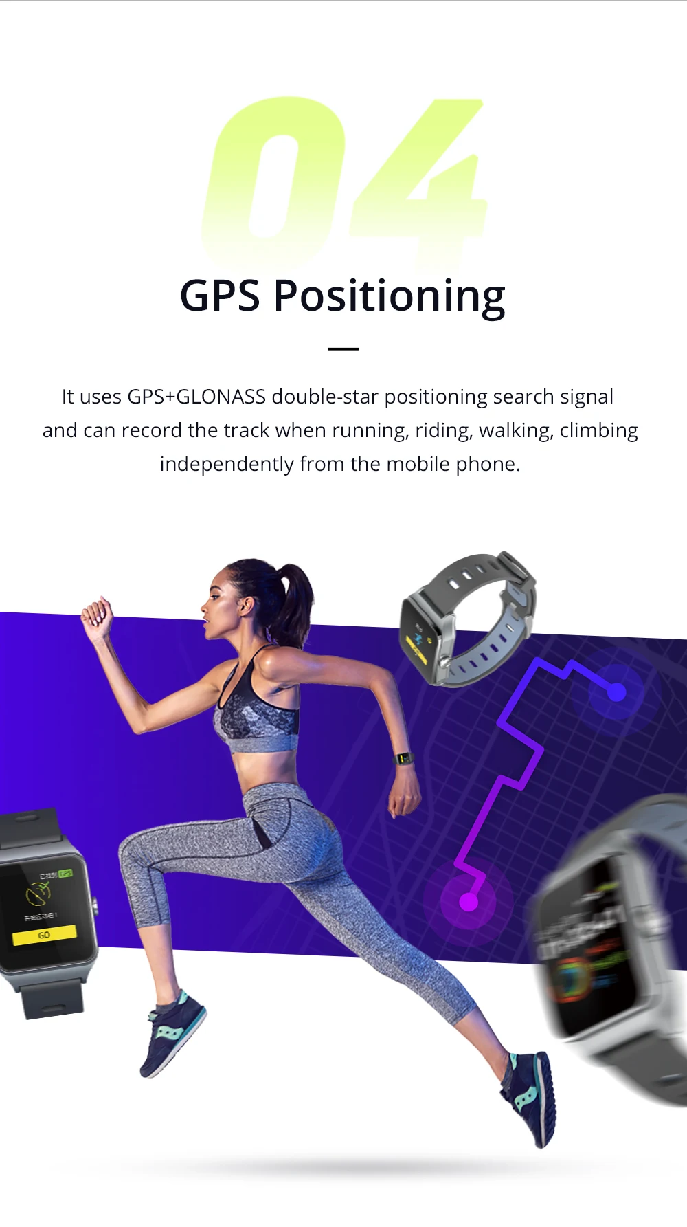 [] Makibes BR3 gps 17 видов спортивных смарт-часов IP68 Водонепроницаемые носимые устройства Bluetooth Strava фитнес-трекер Браслет
