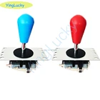 Аркадный джойстик сделай сам, 2 шт., джойстик с красным шаром, ограничитель кругового потока, 8-полосный джойстик, Боевая палка, детали для аркадных игр