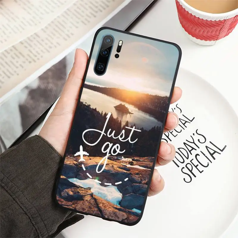 

Travel mountain beautiful lanscape Phone Case For Huawei honor Mate P 10 20 30 40 i 9 8 pro x Lite smart 2019 nova 5t