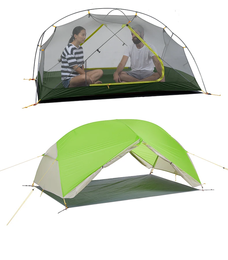 Naturehike NH17T007-M Mongar 20D нейлон двухслойные водонепроницаемый 2 для мужчин два человека палатка 3 сезона для кемпинга альпинизмом