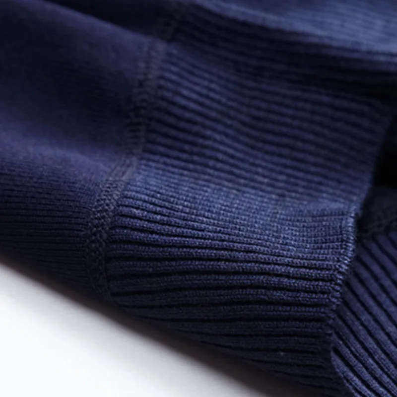 

#1371 Black Blue Mens Pullover Sweaters Long Sleeved Slim Casual Basic Sweater For Men Warm Printed Pullover Knitted Sweater Man