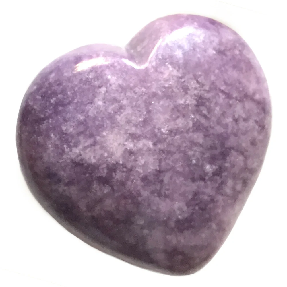 

Natural lithium mica core palm stone rock crystal healing Reiki polishing worry