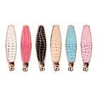 Заколка-банан Женская, с крокодиловым узором, с зубчиками, 1 шт., разноцветный яркие заколки для волос