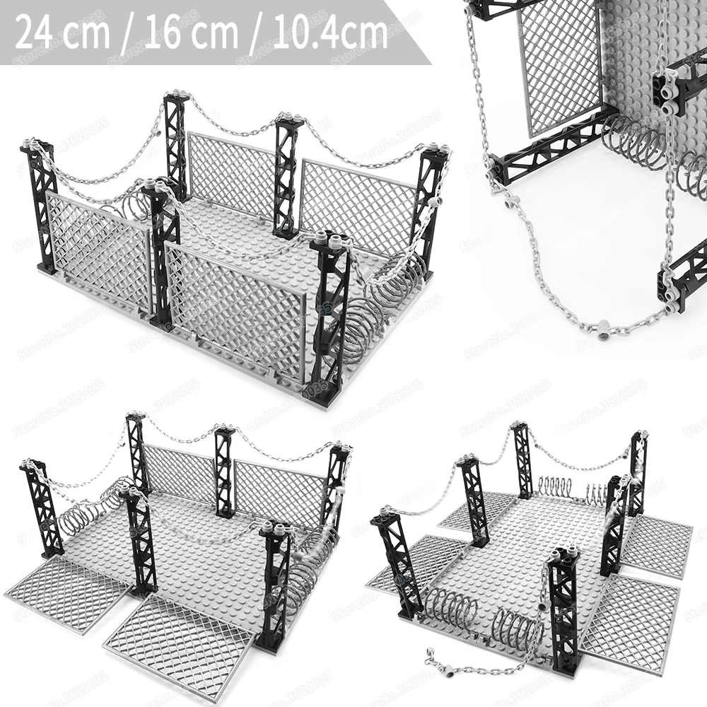 Конструктор Военный цепь-столб тюремный строительный блок мебель WW2 модель в