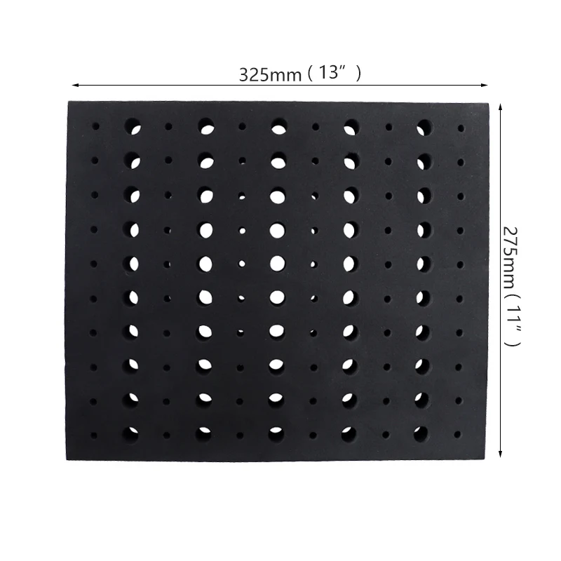 13*11 дюймов лоток для фрезерного станка с 110 отверстиями держатель из вспененного