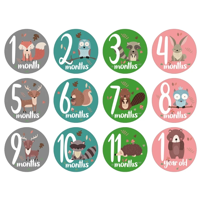 

1Set Month Sticker Baby Photography Props Milestone Card Newborn Monthly Sticker