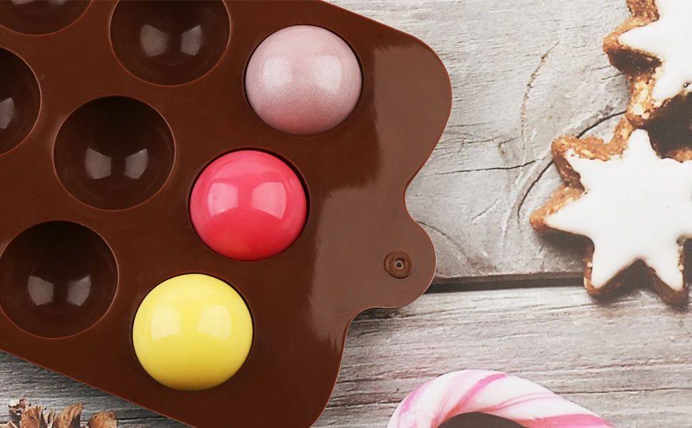 Новые формы для шоколада 15 ячеек полусферическая шоколадная бомба силиконовые