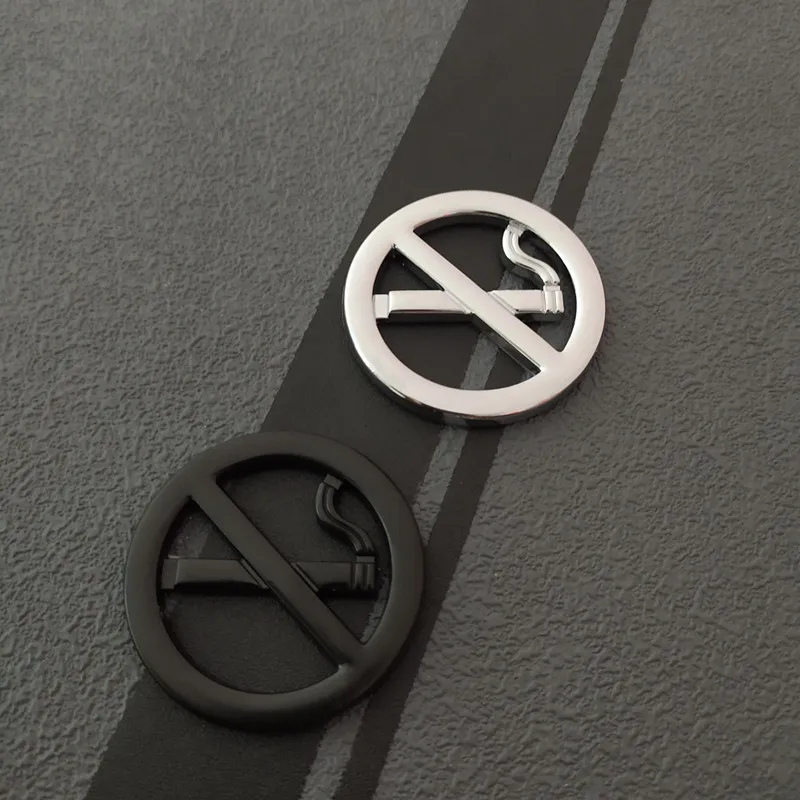 Автомобильная наклейка металлический значок Эмблема не курительная наклейки на