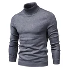 Мужская хлопковая водолазка, Толстые мужские свитеры, вязаные пуловеры, высококачественные свитеры, Мужская теплая приталенная брендовая одежда; ZA410