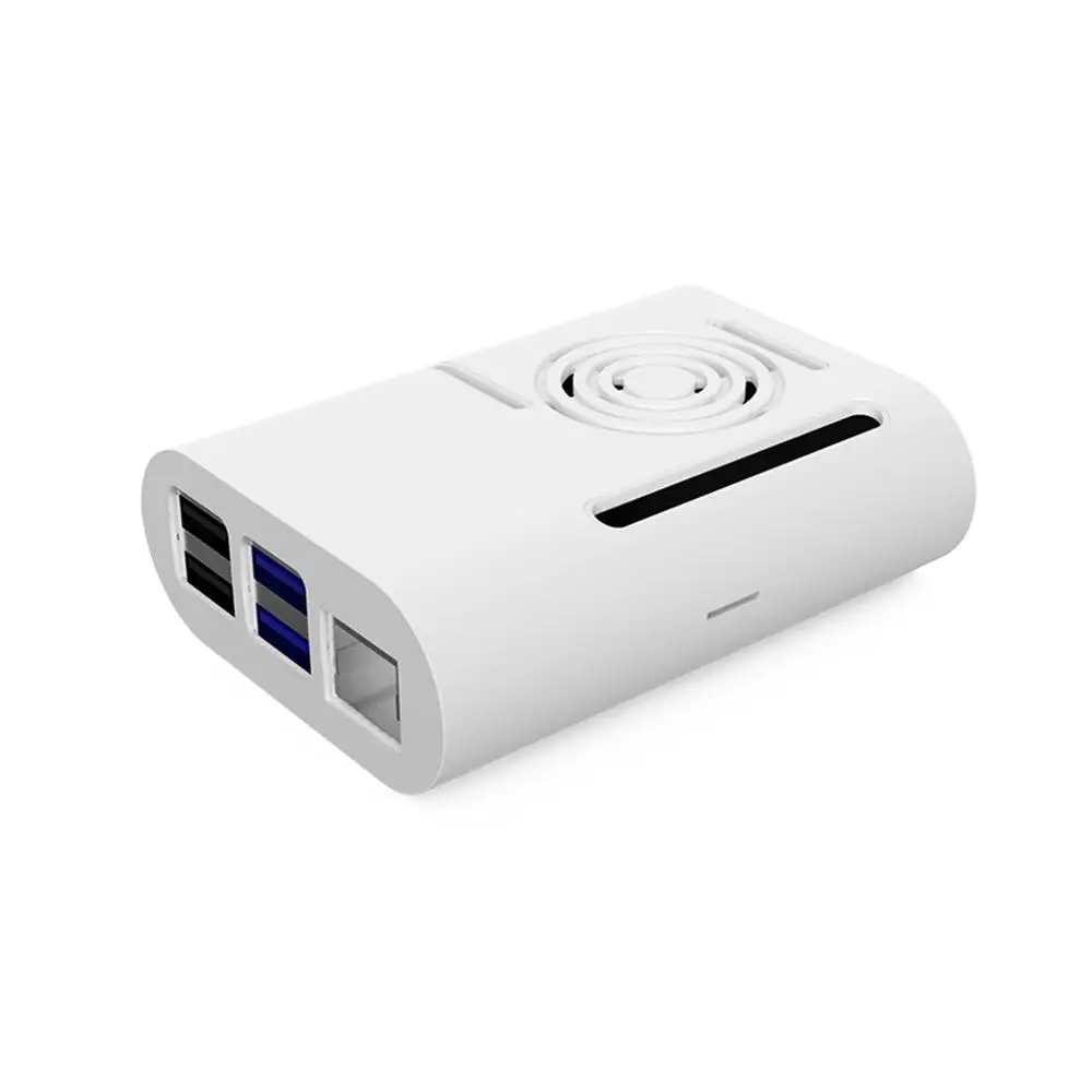 Чехол Aokin из АБС пластика для Raspberry Pi 4 с охлаждающим вентилятором алюминиевый