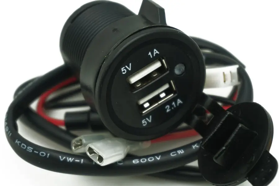 Мотоцикл скутер вездеход автомобиль водонепроницаемый 1A 2.1A двойной USB телефон GPS