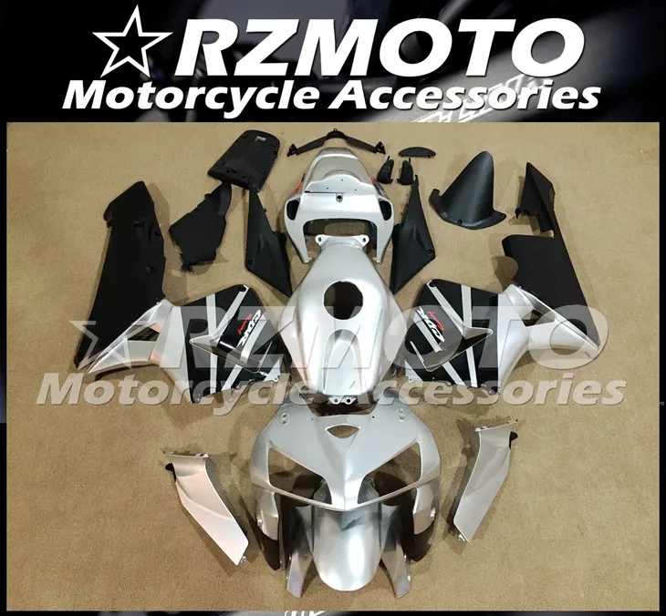 

New ABS Motorcycle Whole Fairings Kit Fit For Honda CBR600RR F5 05 06 2005 2006 bodywork set silver black