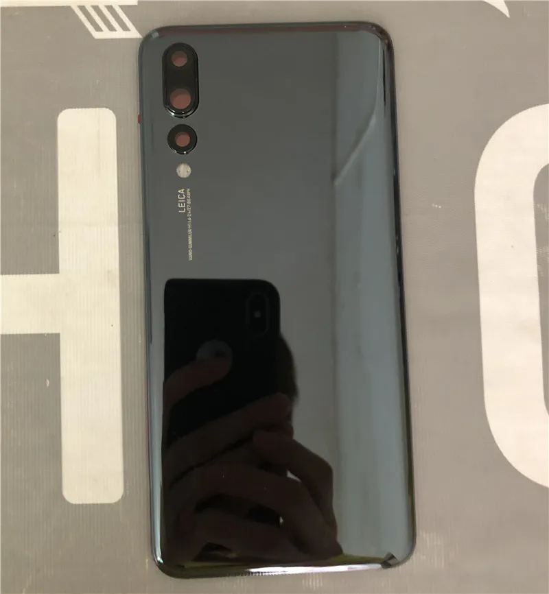 

P20Pro Rear Housing For Huawei P20 Pro Glass Back Cover Repair Replace Phone Battery Door Case + Camera Lens Logo Glue