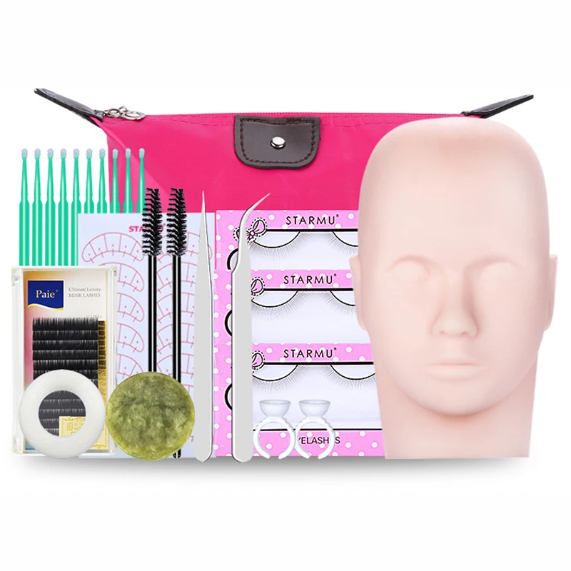 Накладные ресницы удлиняющие для практических занятий набор макияжа манекен