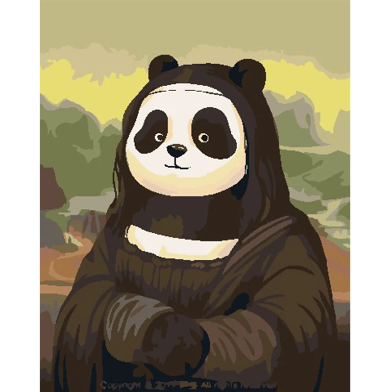 

YNX new 5D diamond painting round diamond cartoon cross stitch square diamond DIY panda diamond painting
