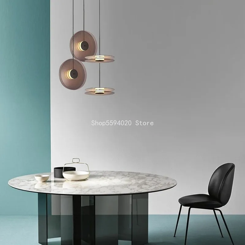 Роскошный стеклянный современный подвесной светильник в виде НЛО скандинавском