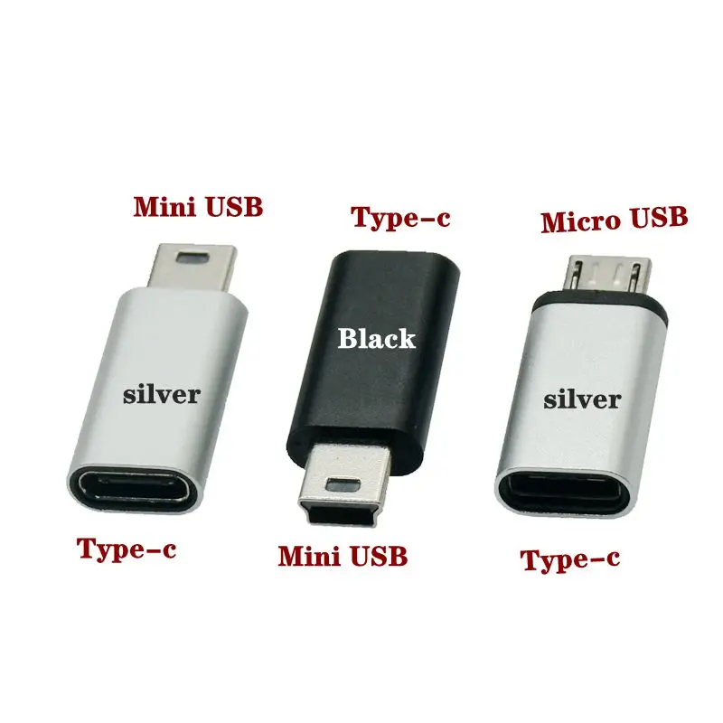Переходник с USB Type C на Mini Micro USB Android для смартфона планшета Micro Mini USB 5-контактный переходник типа C