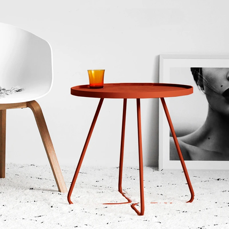 

Кофейный столик для гостиной, круглый маленький столик для спальни, Скандинавская мебель, диван, стол для улицы, для балкона