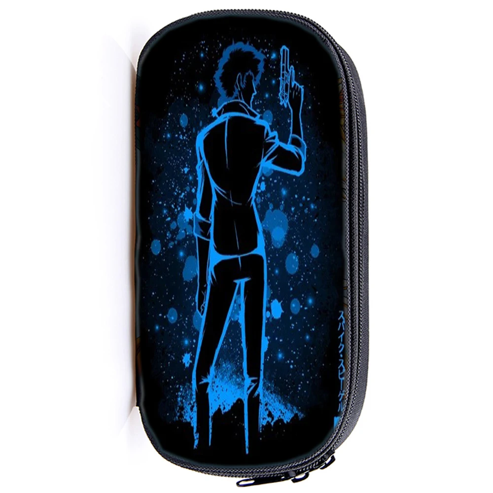 

Cowboy Bebop Cosmetic Bags Boys Girls Children Large Pencil Case Purse Spike Spiegel Storage Bags Women Men Fashion Makeup Bag