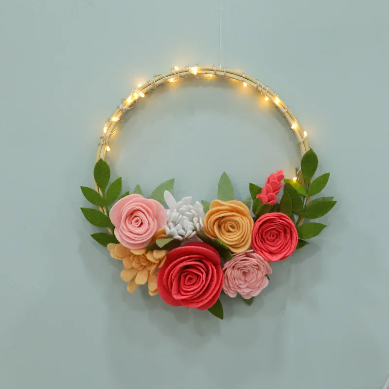 Набор для изготовления фетра ручной работы Easy DIY цветочный венок из