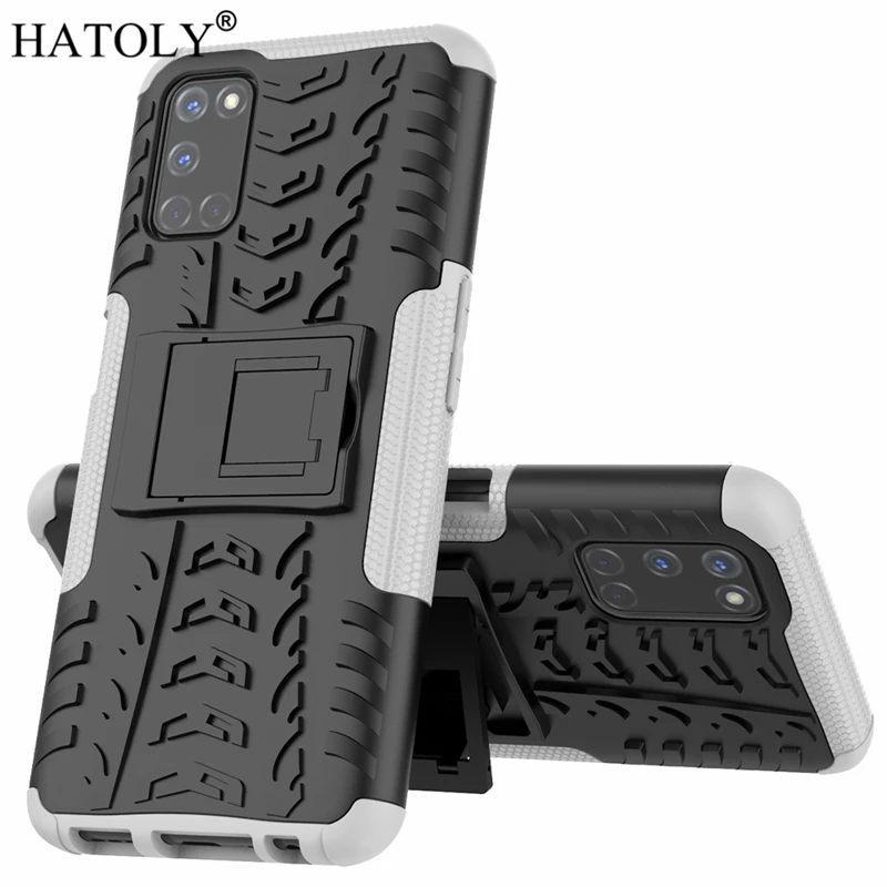 hatoly for cover oppo a92 case for oppo a72 a52 shockproof armor silicone hard plastic case for oppo a92 with holder stand 6 5 free global shipping