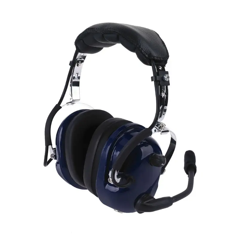 

Air RA200 Aviation Pilot Headset with GA Dual Plugs Stereo Mono Switch MP3 Music Input Includes Headset Bag Gel Ear Seal